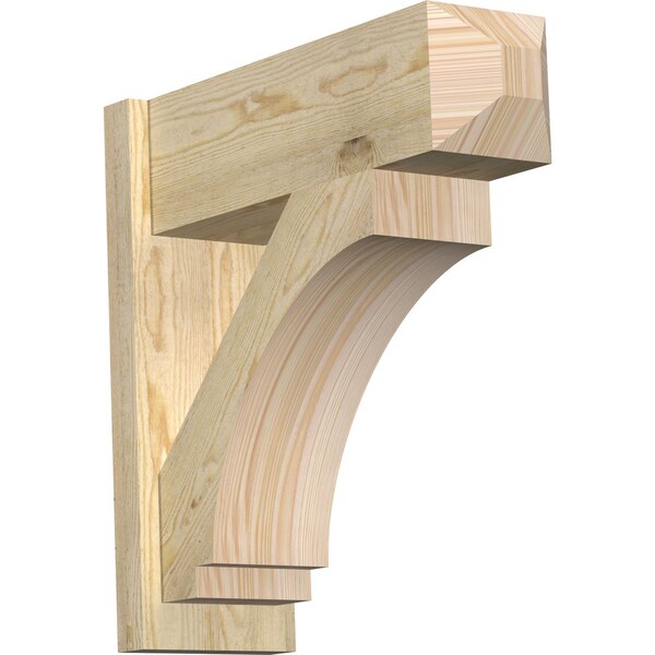 Ekena Millwork Imperial Rough Sawn Craftsman Outlooker, Douglas Fir, 8"W x 24"D x 24"H OUT08X24X24IMP04RDF - main
